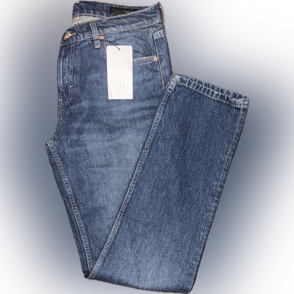 SOLD Zara Classic Blue Jeans Size 8 - Picture 1 of 4